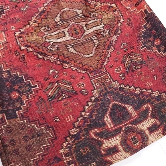 New Tory Burch Silk Wool Aztec Print Skirt Sz 10 - Picture 8 of 12